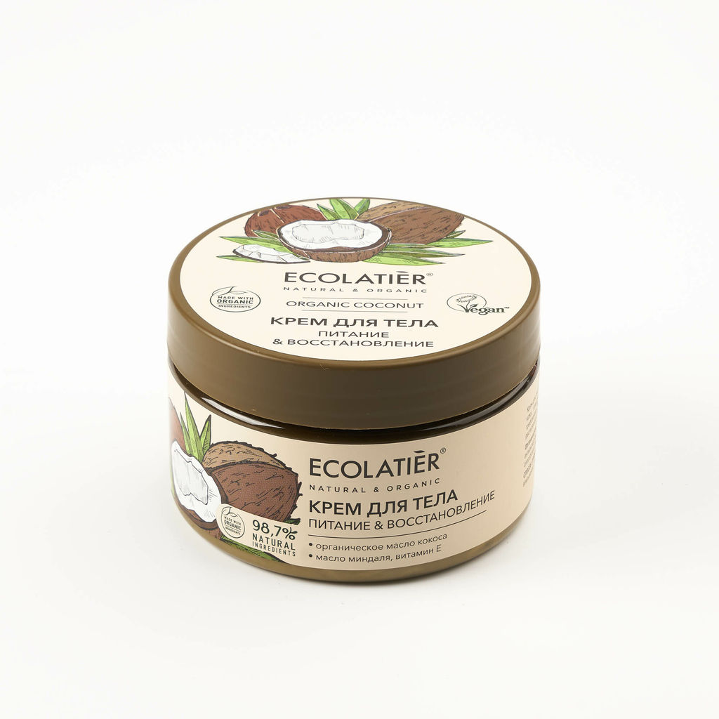Ecolatier green ORGANIC COCONUT Крем для тела Питание & Восстановление , 250мл