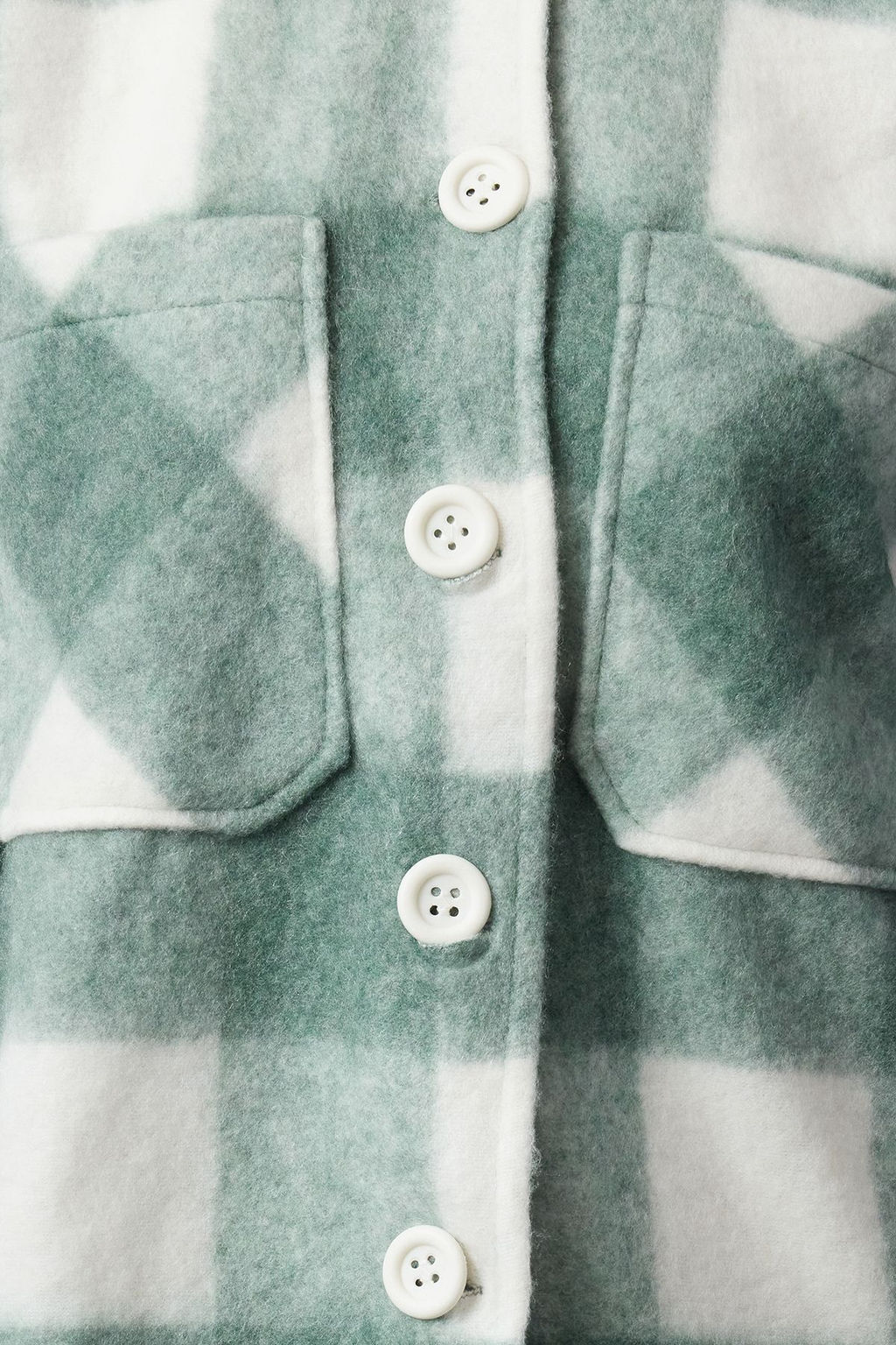 Cok Renkli Ekose Desenli Regular Kal?p Kase Mevsimlik Shacket Ince Ceket Mont TWOAW25MO00203