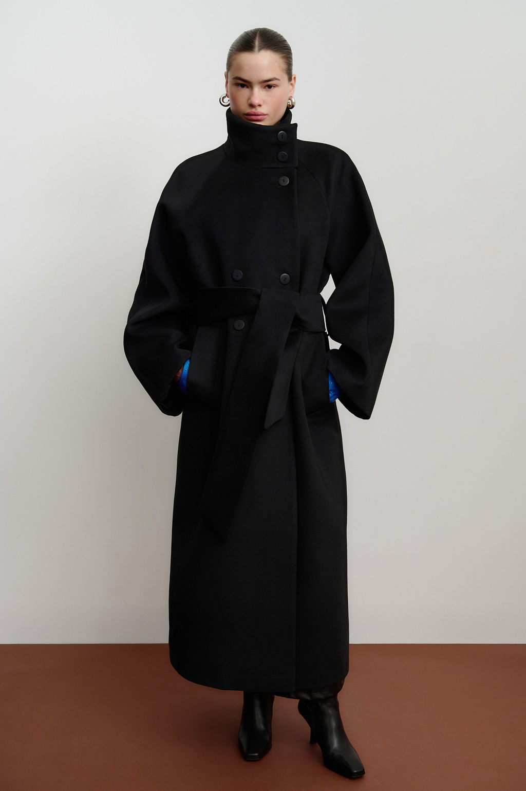 Пальто двубортное с рукавом реглан - Mollis фото 3