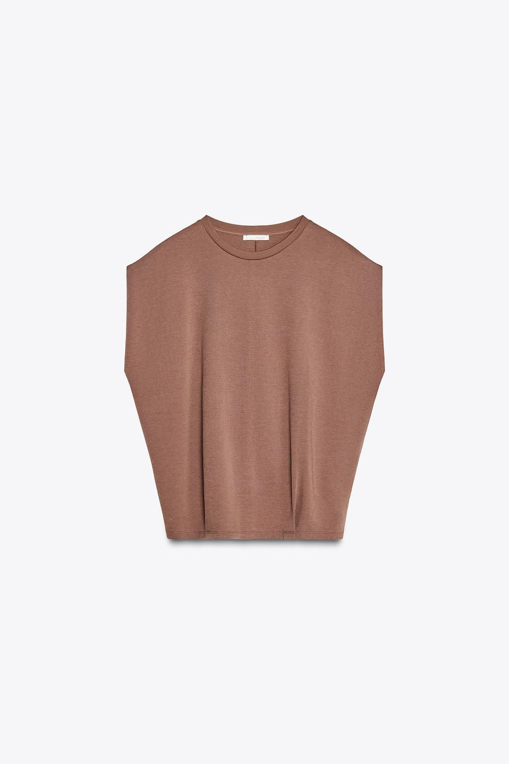 WASHED INTERLOCK T-SHIRT - Zara фото 14