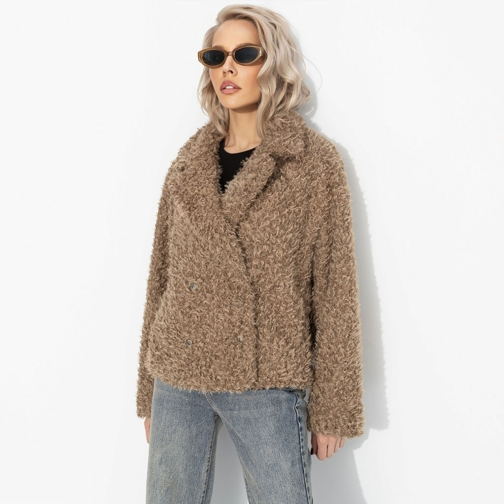 Полупальто с акцентным подкладом, Слишком заметна (oversize, 42-48) - Charutti фото 4