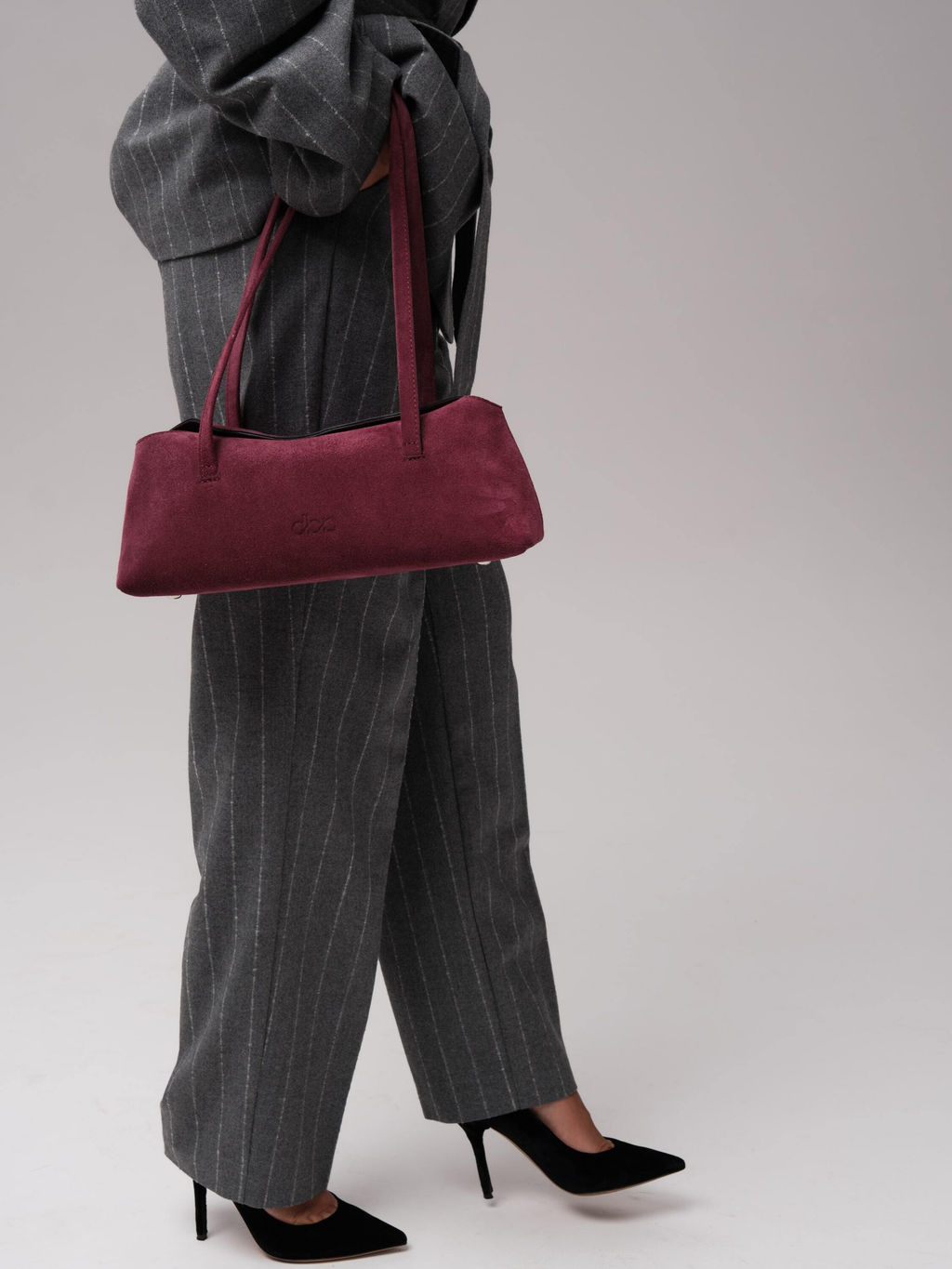 Замшевая сумка Raduy DBR 31127 бордо  фото 5