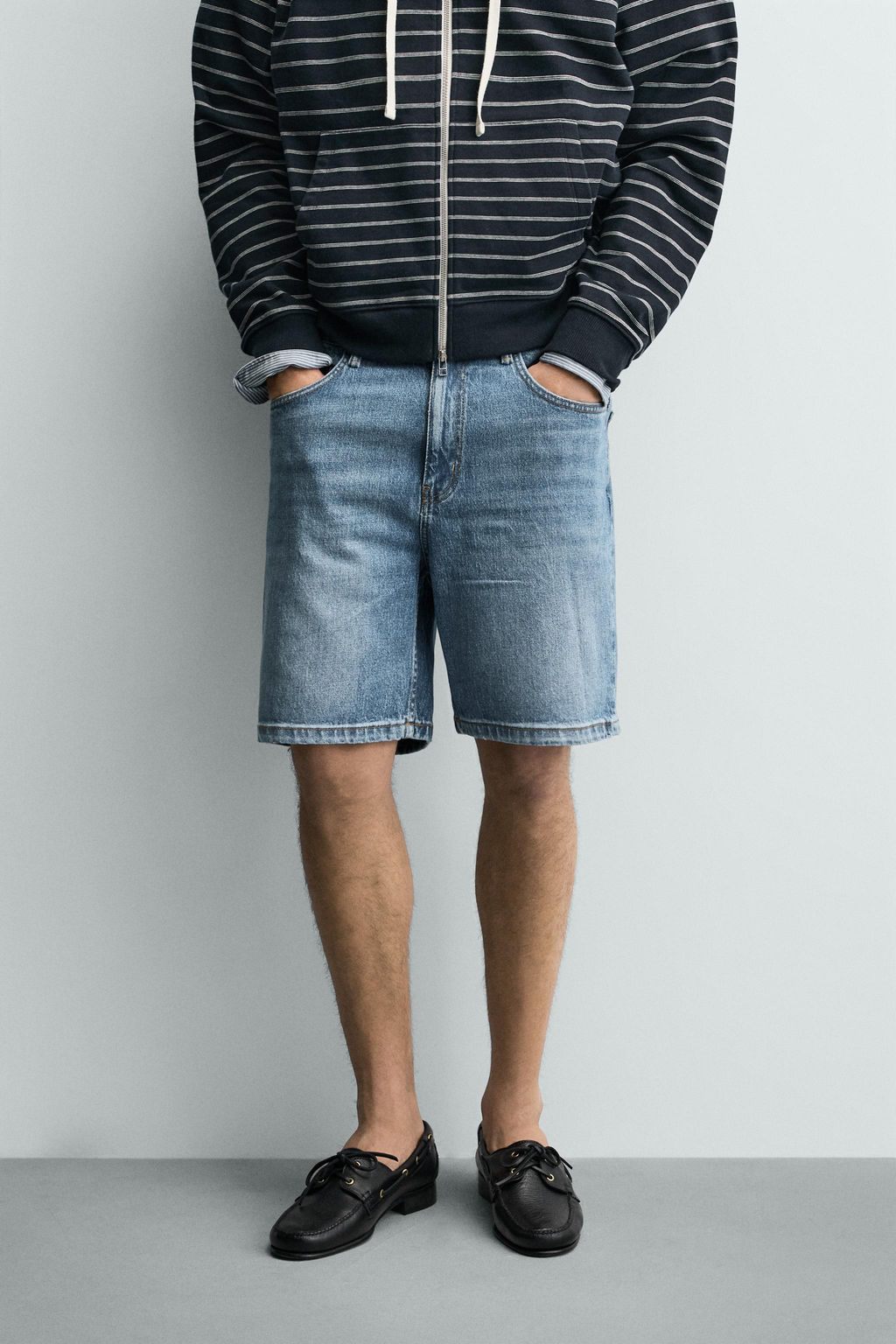 REGULAR FIT DENIM BERMUDA SHORTS - Zara фото 63