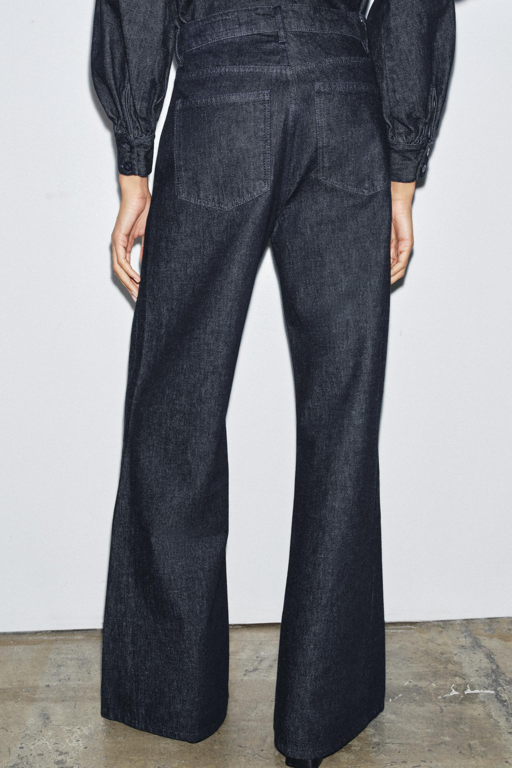 ZW COLLECTION HIGH-WAIST WIDE-LEG JEANS - Zara фото 2