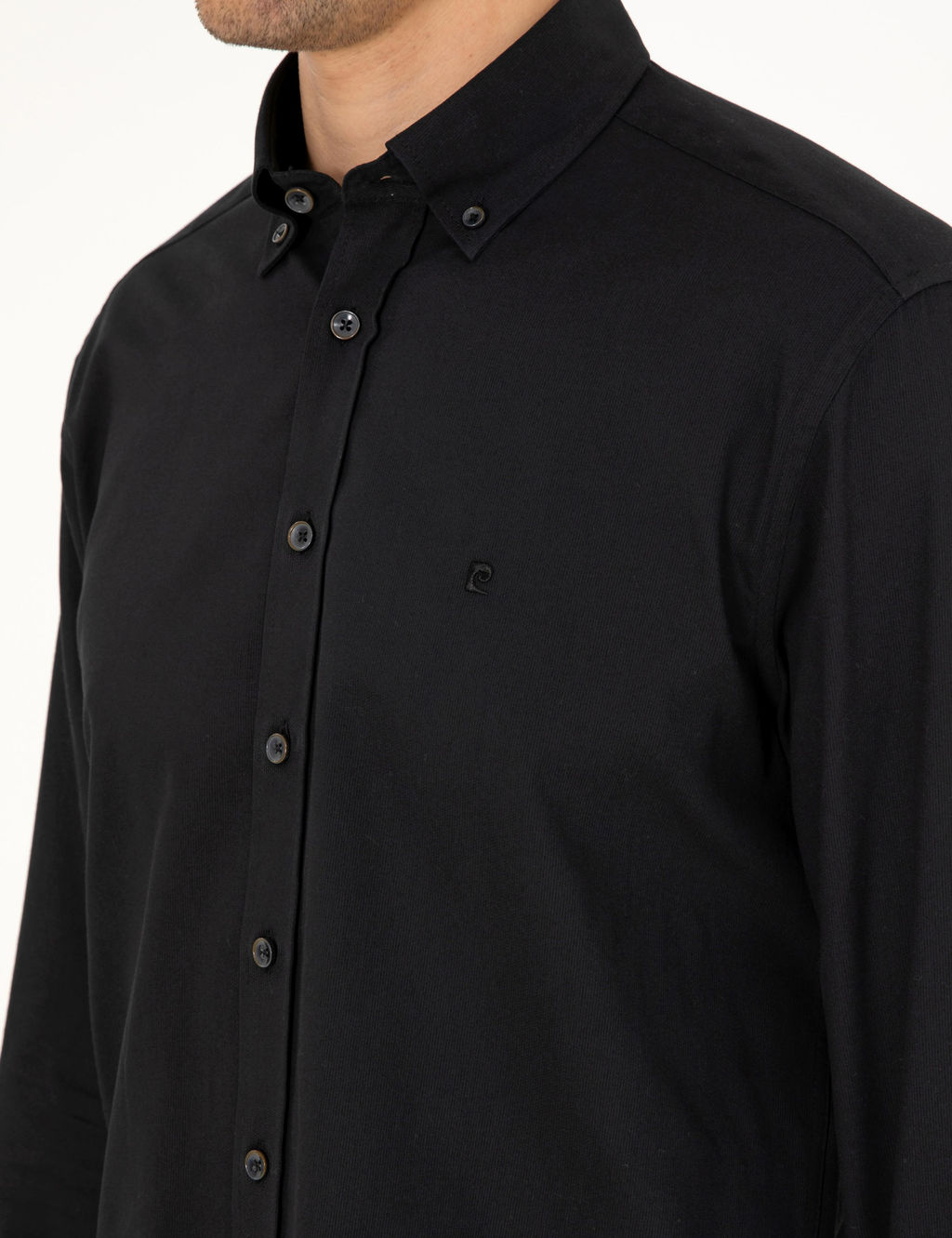 Siyah Regular Fit Uzun Kollu G_mlek - Pierre cardin фото 7