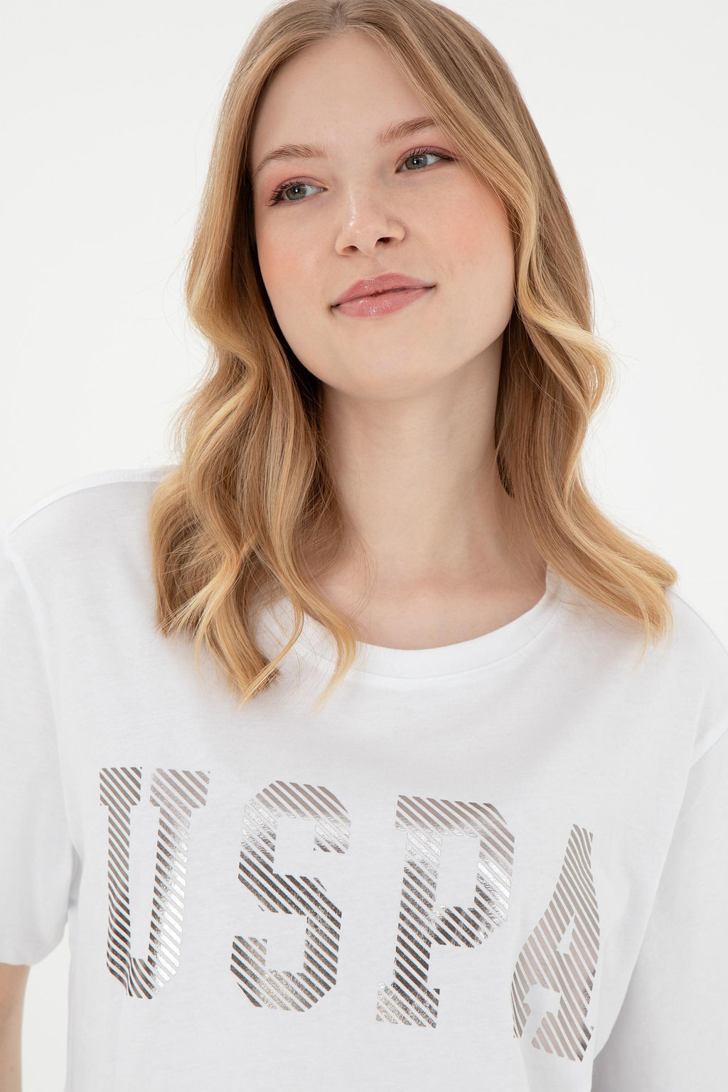 Kad_n Beyaz Basic Ti__rt Sepette S_rpriz _ndirim - U.s. polo assn фото 2