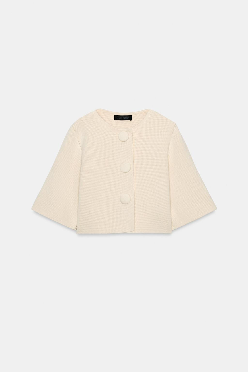 SHORT KNIT CARDIGAN - Zara фото 14