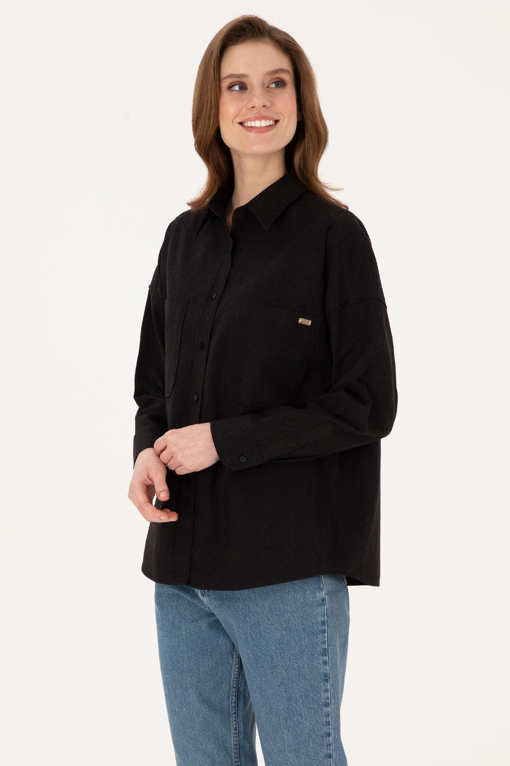 Kad_n Siyah Uzun Kollu G_mlek - U.s. polo assn фото 3