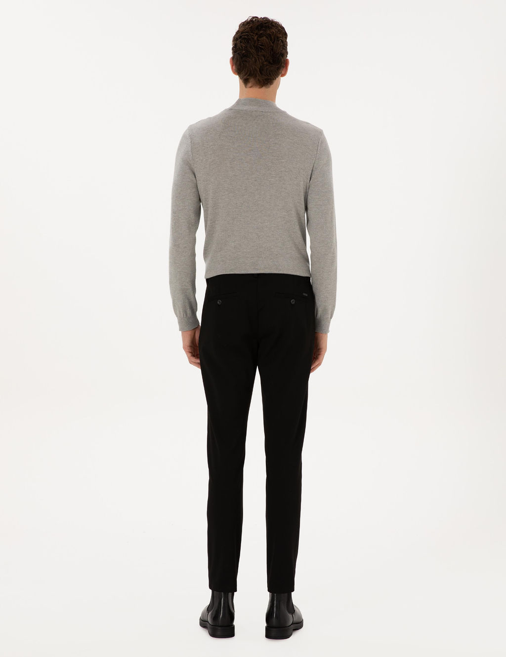 Siyah Slim Fit Kanvas Pantolon - Pierre cardin фото 4