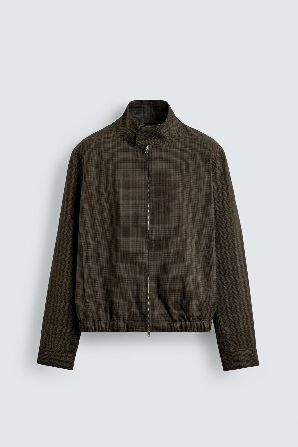 CHECK CROPPED FIT JACKET - Zara фото 8