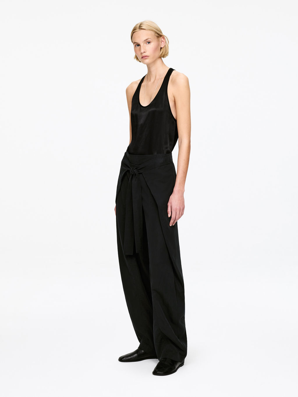 Pantalones de sastre con delantero cruzado - H&m фото 5