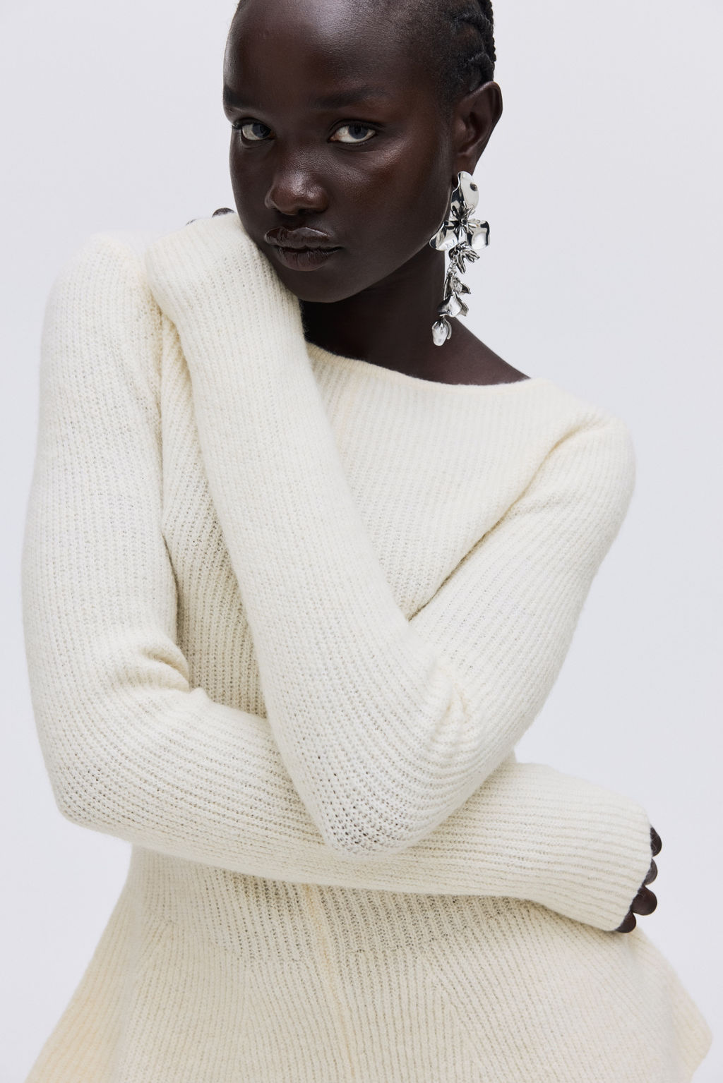 Jersey en punto de canal? con peplum - H&m фото 8