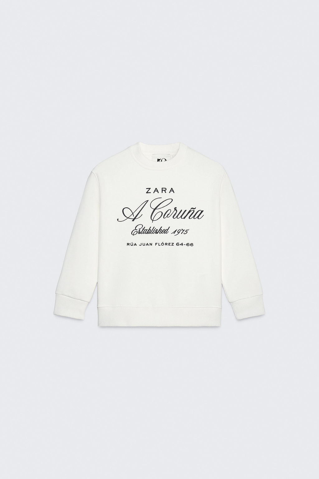 50TH ANNIVERSARY EMBROIDERED SLOGAN SWEATSHIRT