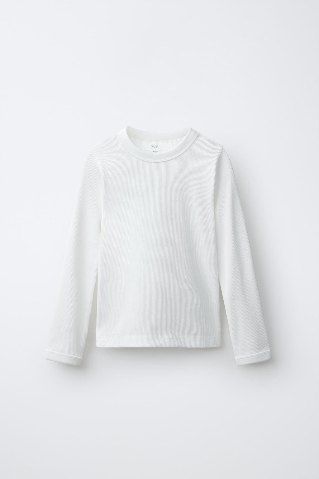 PLAIN RIBBED T-SHIRT - Zara фото 7