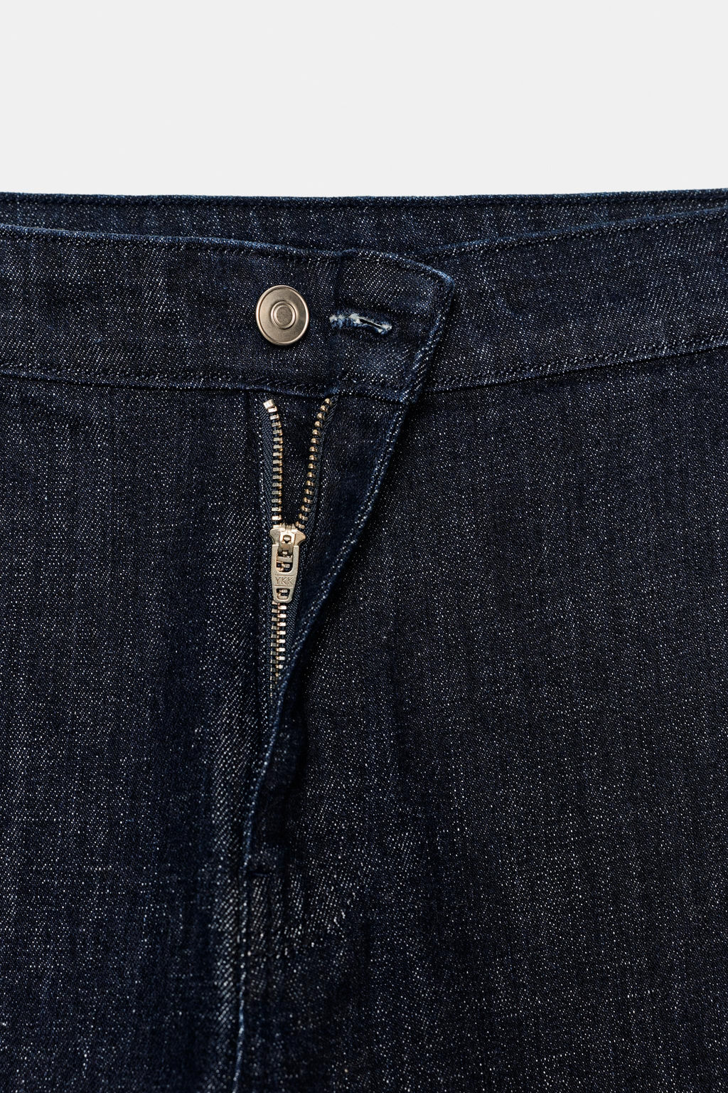 HIGH-WAIST DENIM EFFECT TROUSERS - Zara фото 14