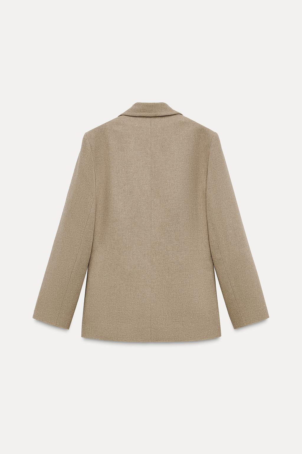 STRAIGHT BLAZER WITH PADDED SHOULDERS - Zara фото 3