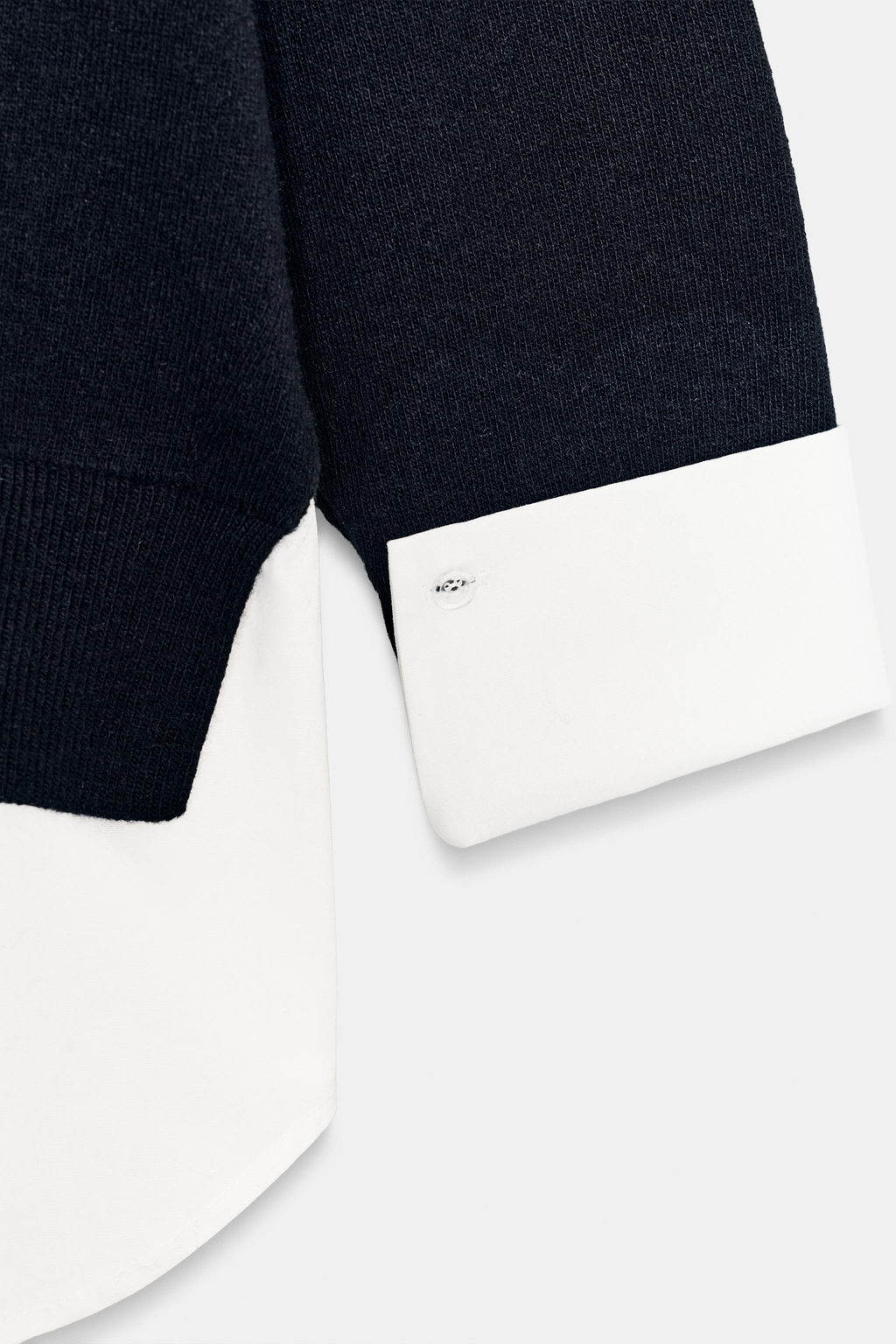 JUMPER WITH CONTRAST POPLIN - Zara фото 8