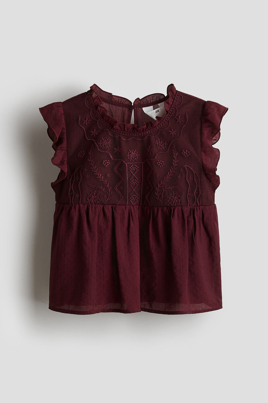 Blusa con inserci?n de encaje