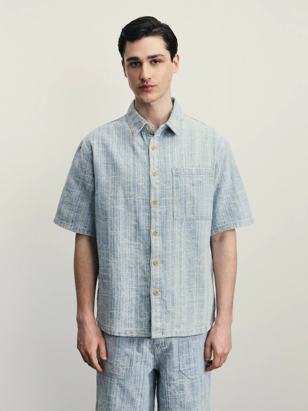 Верхняя сорочка джинсовая мужская / Zarina  фото 4