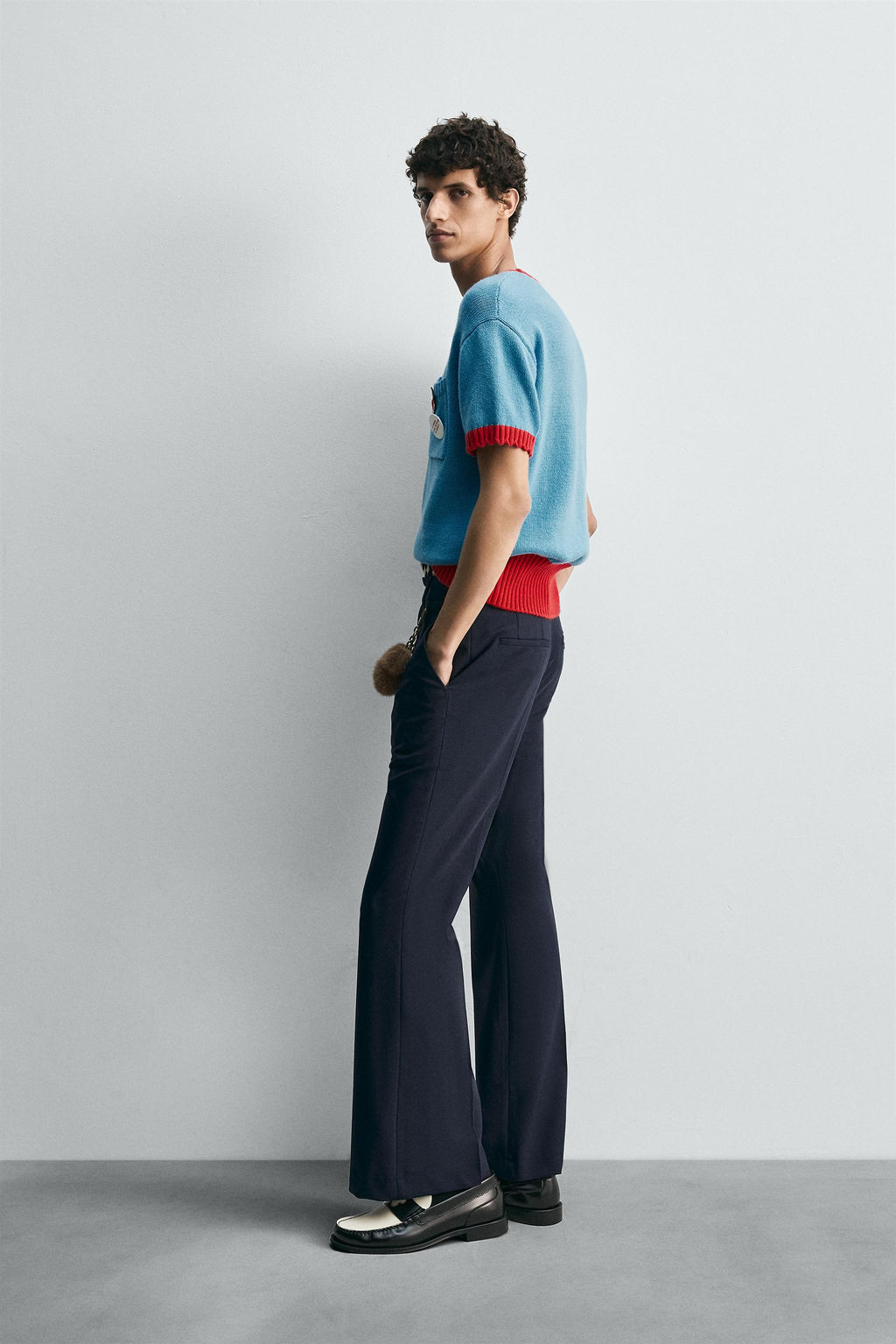 CONTRAST KNIT T-SHIRT HARRY LAMBERT FOR ZARA X DISNEY