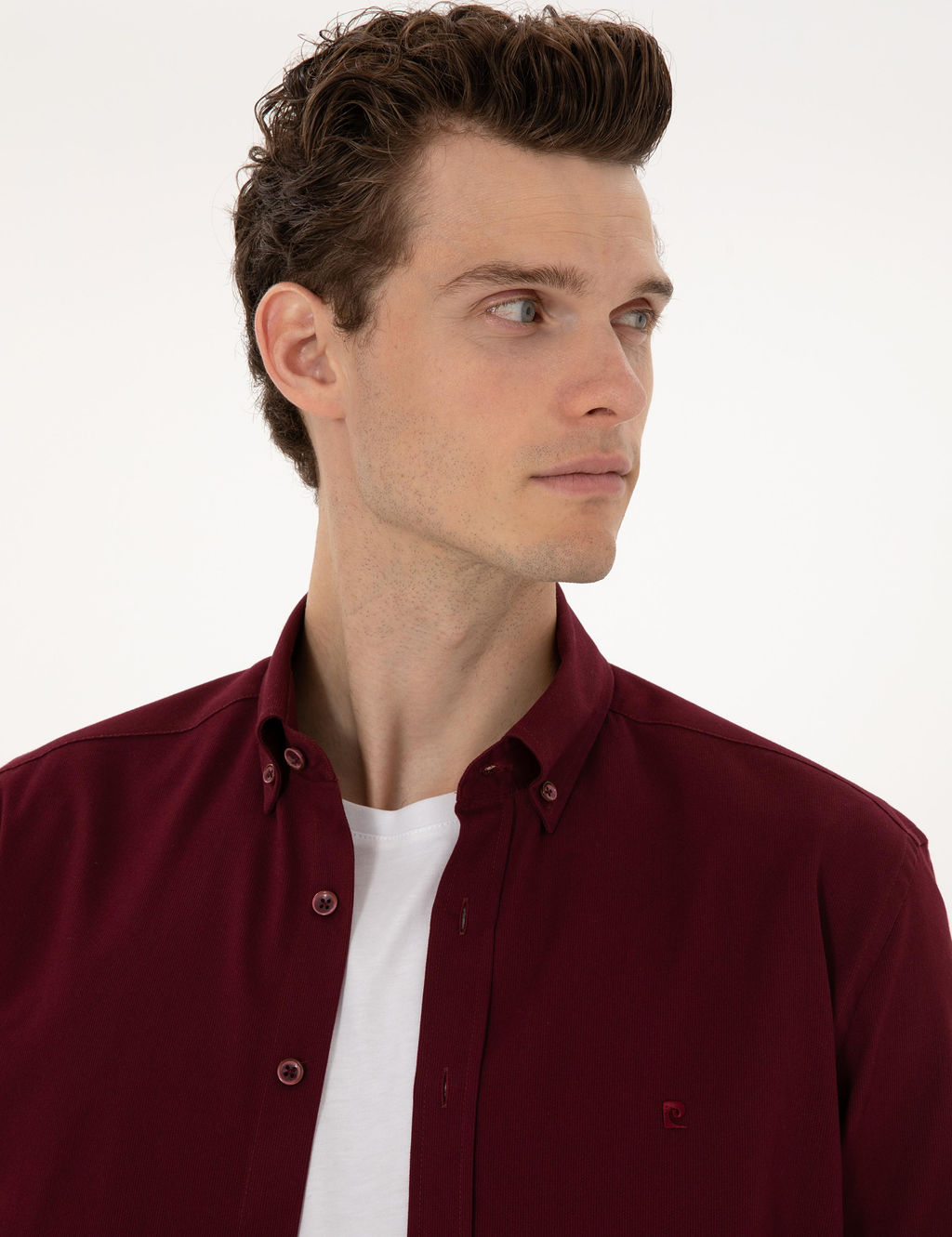 Bordo Regular Fit Uzun Kollu G_mlek - Pierre cardin фото 2