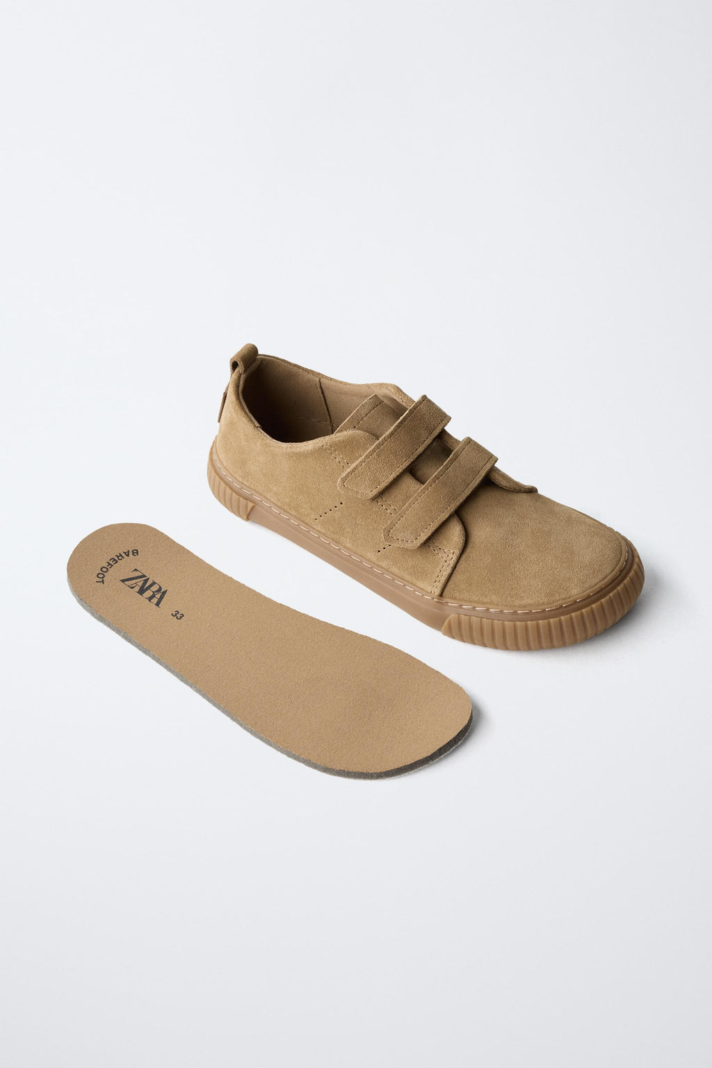 SPLIT SUEDE BAREFOOT TRAINERS