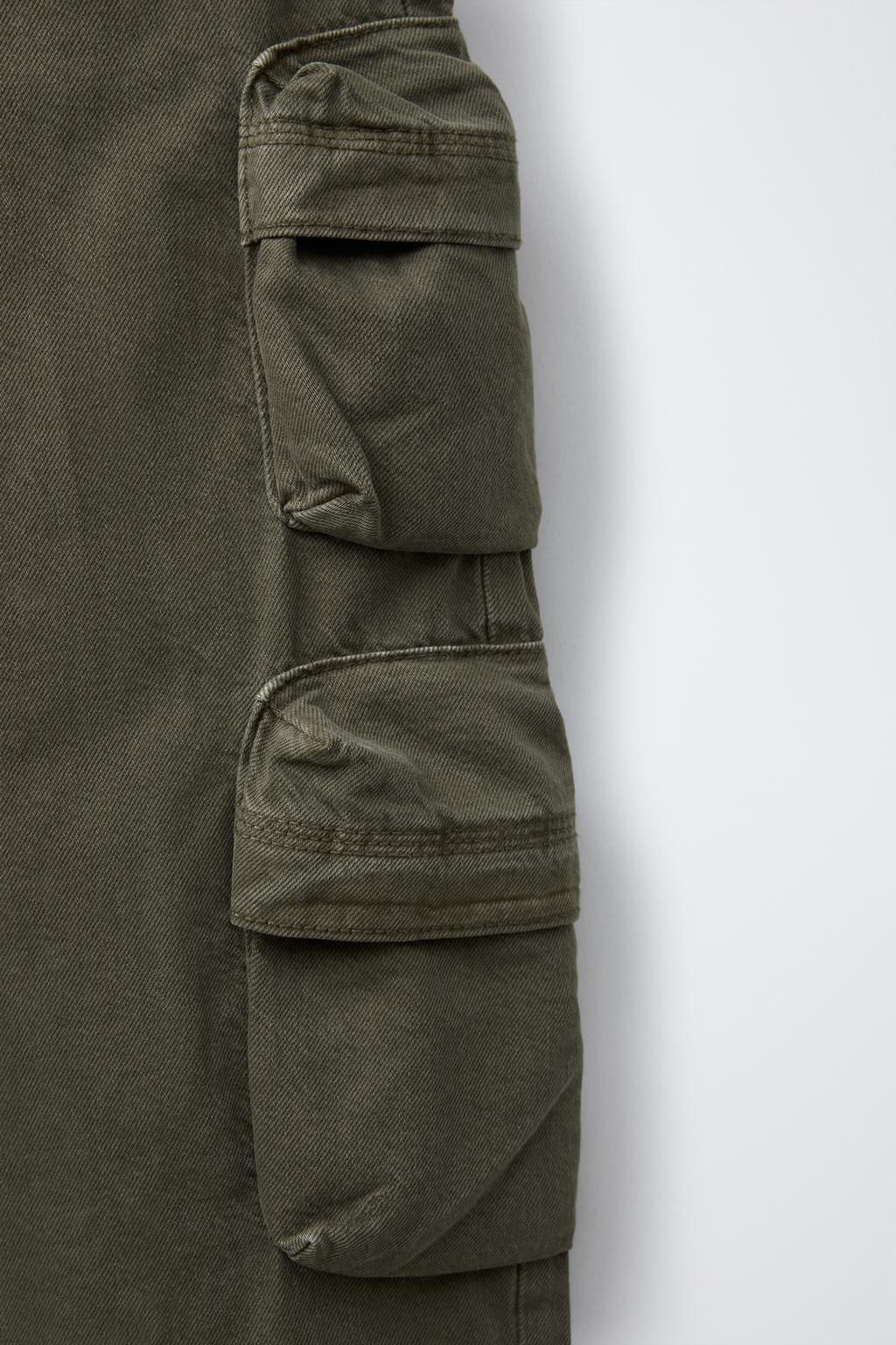 WIDE-LEG MULTICARGO TROUSERS - Zara фото 14