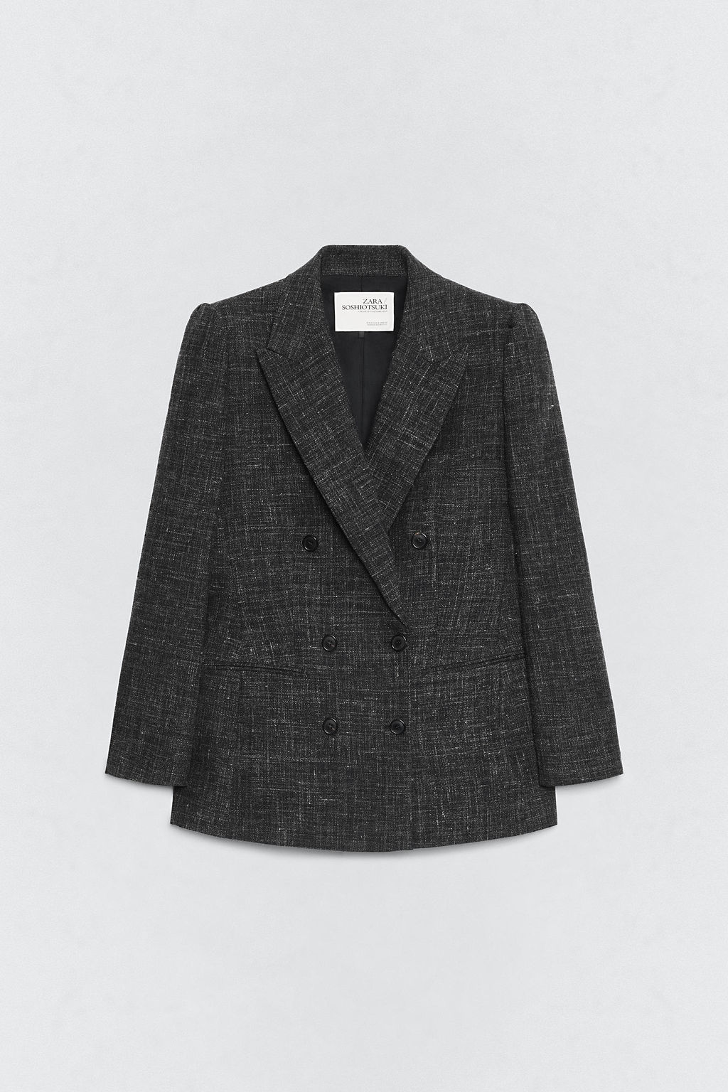 DOUBLE-BREASTED BLAZER WITH WOOL SOSHIOTSUKI X ZARA  фото 14