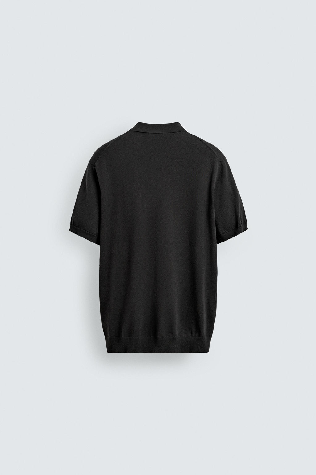 POLO PUNTO REGULAR FIT ALGOD?N - LINO / Gris oscuro - Zara фото 10
