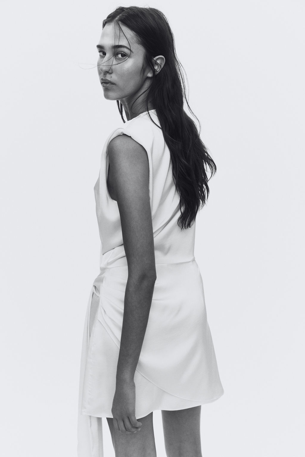 Vestido cruzado de sat?n - H&m фото 5