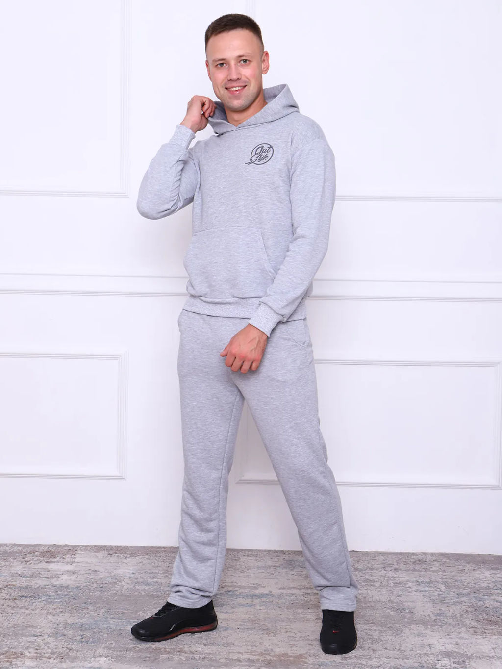 Ричард(меланж) костюм , 80% хлопок, 20% п/э