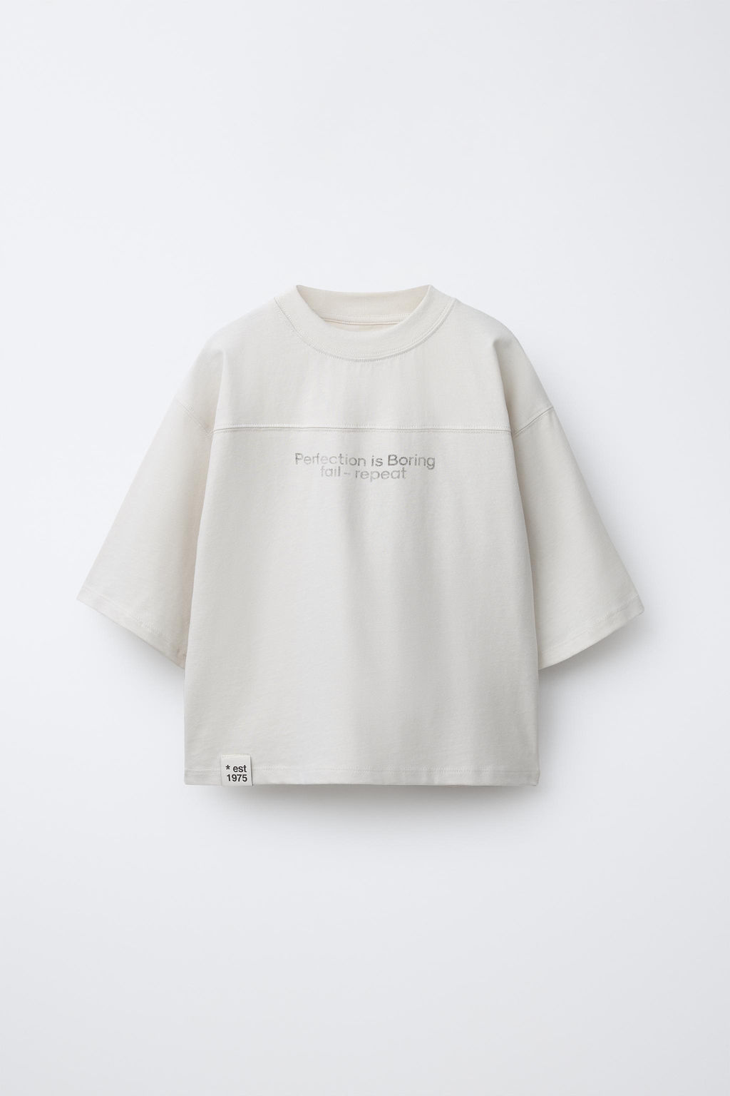 FADED-EFFECT SLOGAN T-SHIRT - Zara фото 6