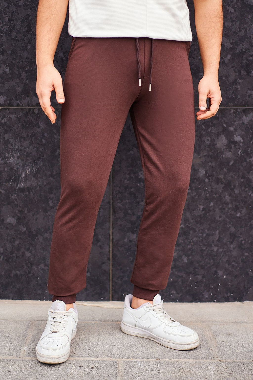 Kahverengi Basic Regular/Normal Kesim Lastik Paca Jogger Esofman Alt? TMNSS20EA0053
