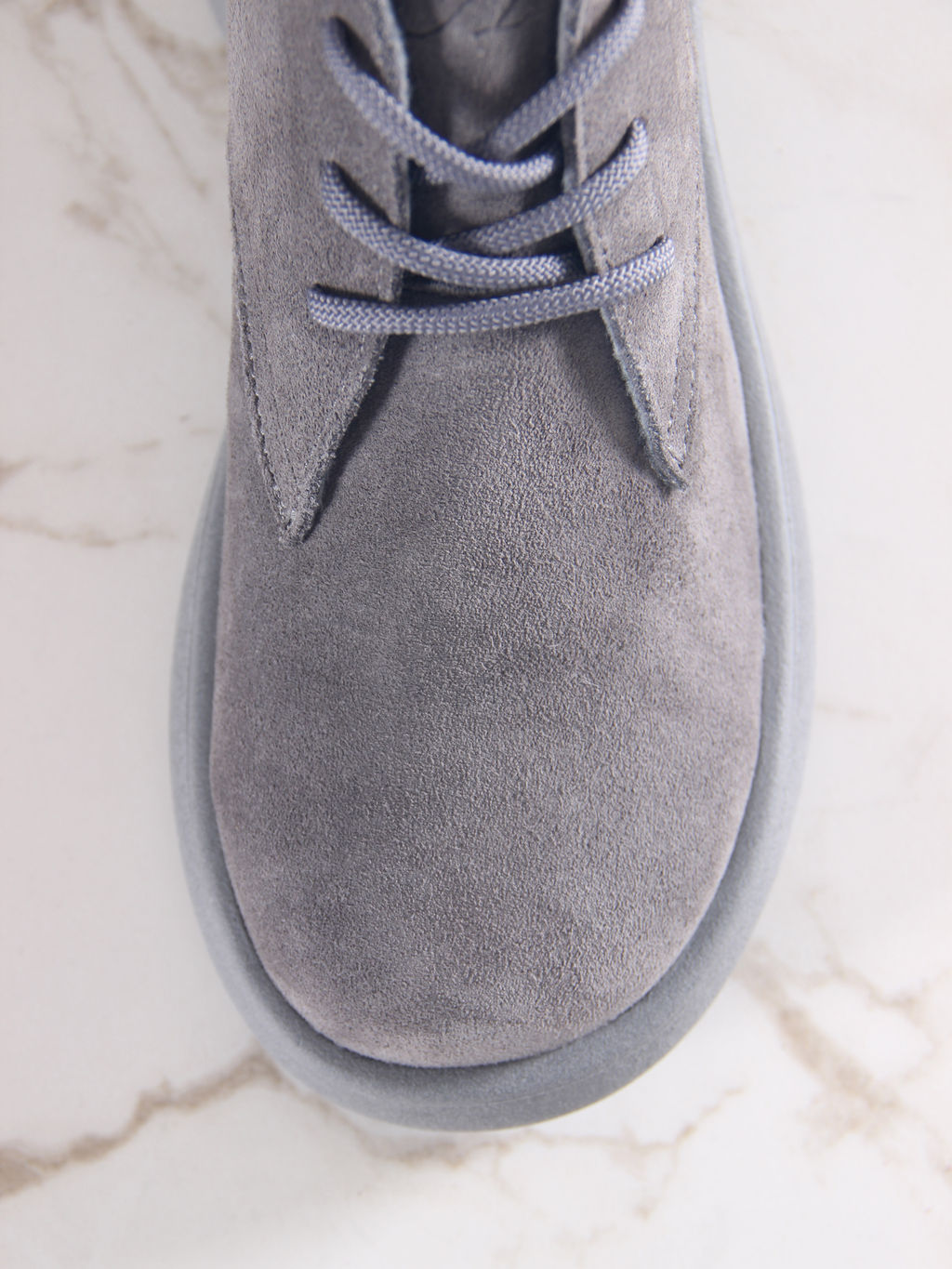 Ботинки 308.927gr.Серый замок замша+серый/мех