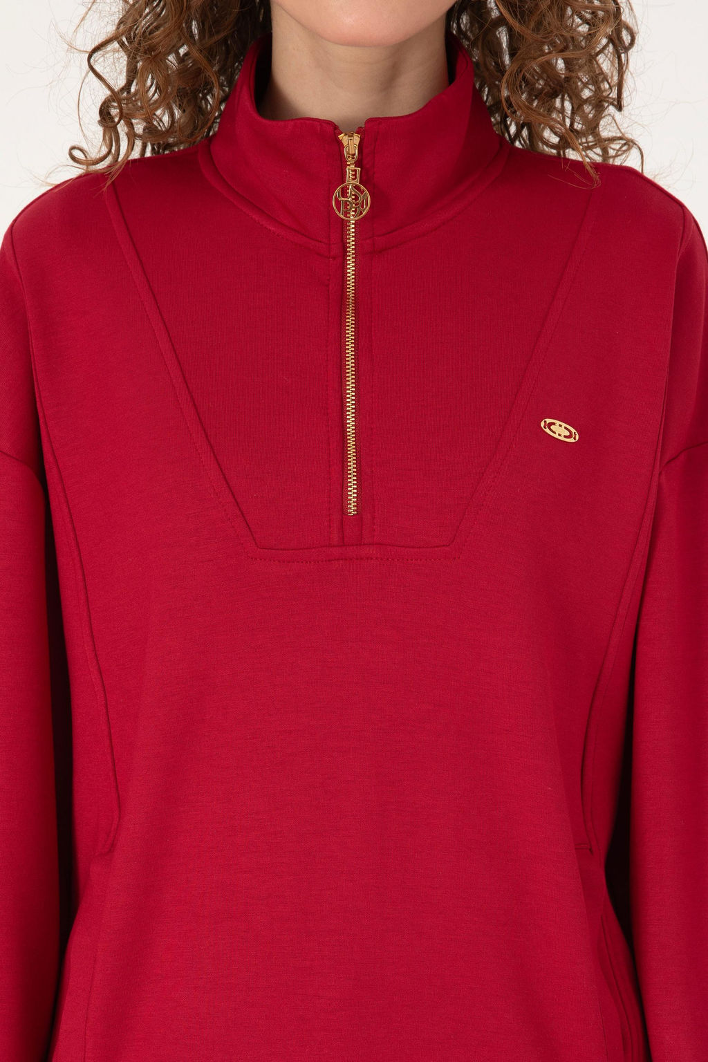 Kad_n Koyu Frambuaz Sweatshirt - U.s. polo assn фото 6