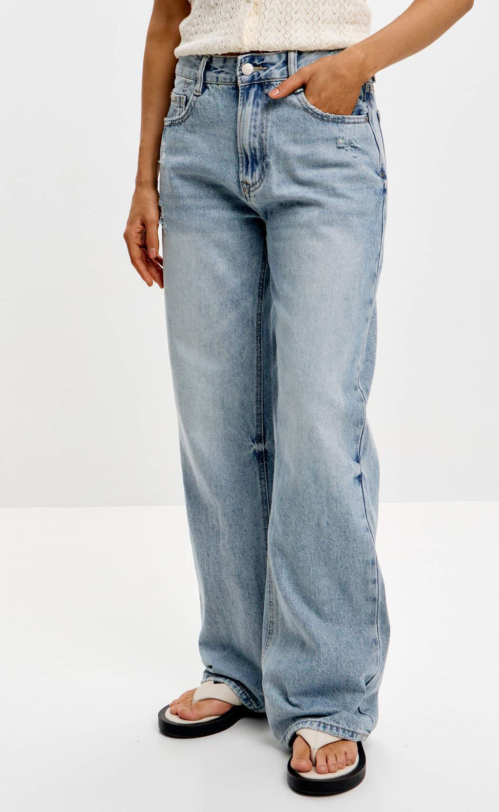 Джинсы F612-0153 l.blue