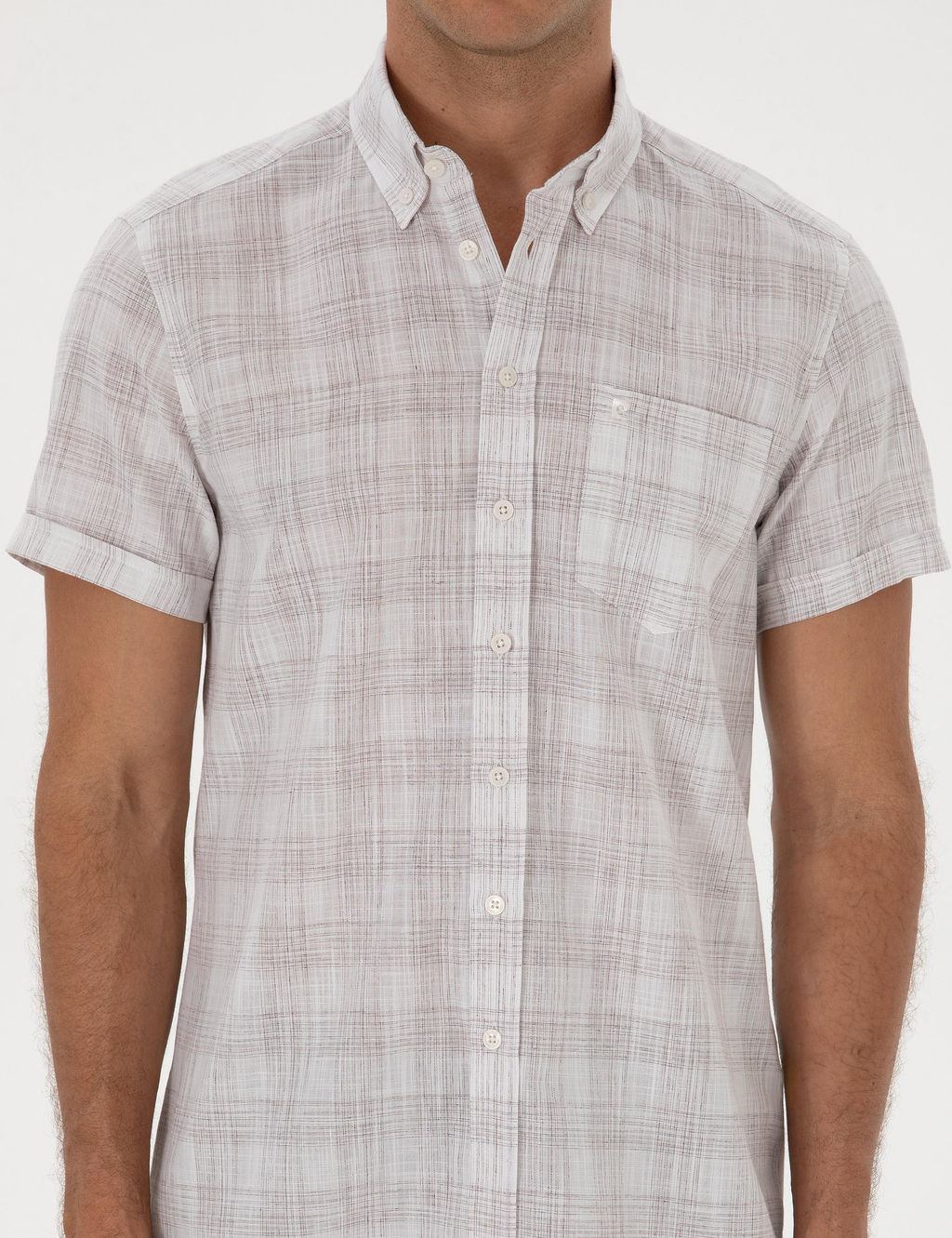 Kahverengi Regular Fit K_sa Kollu G_mlek - Pierre cardin фото 6
