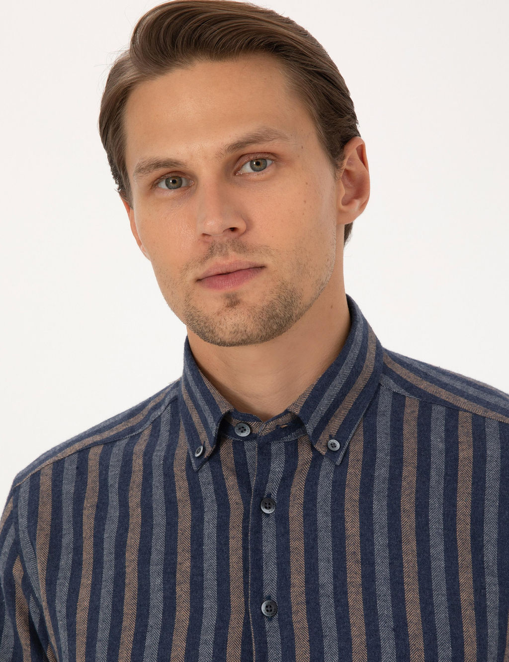 Lacivert Regular Fit Uzun Kollu G_mlek - Pierre cardin фото 2