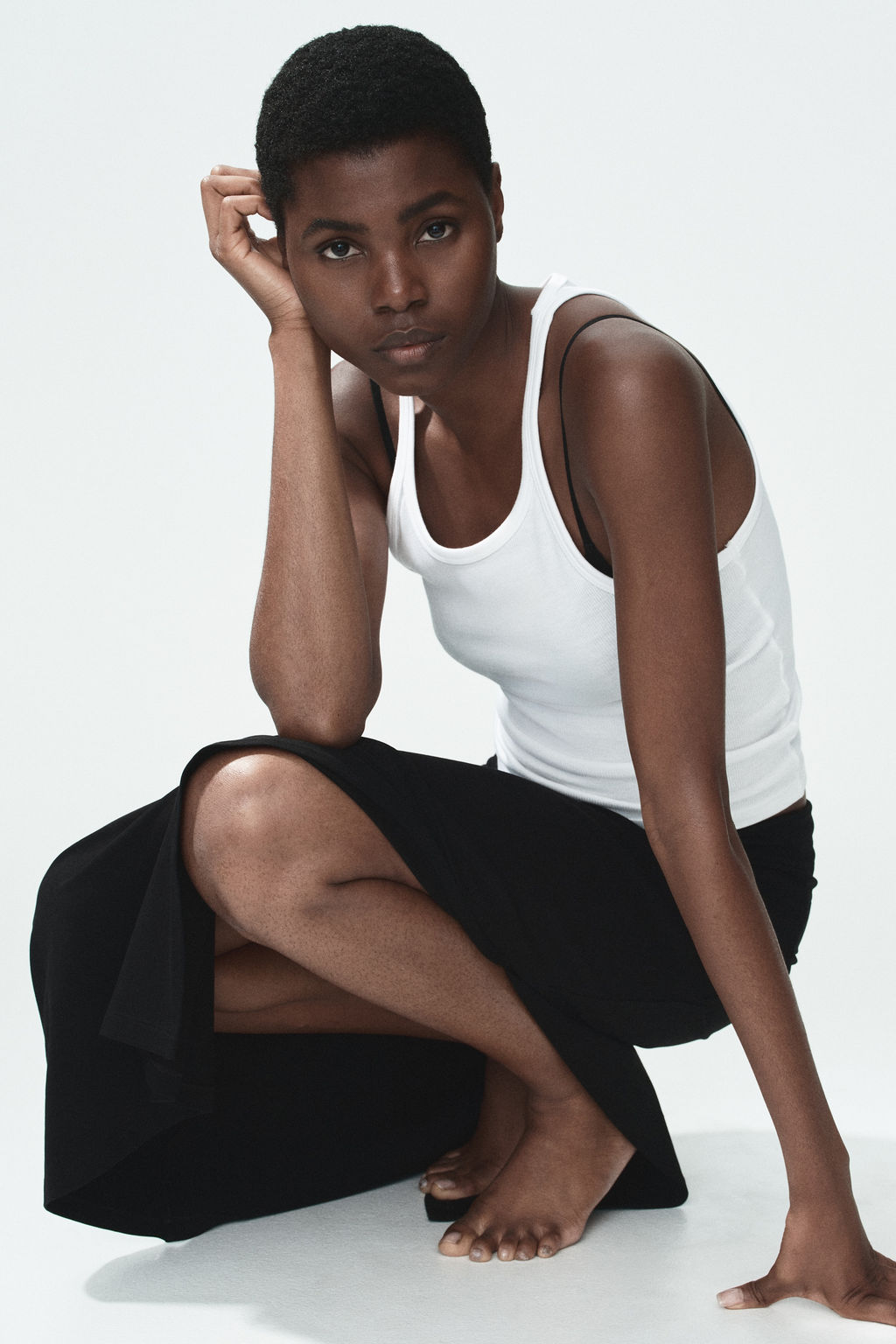 Falda de algod?n con cintura plegable - H&m фото 5