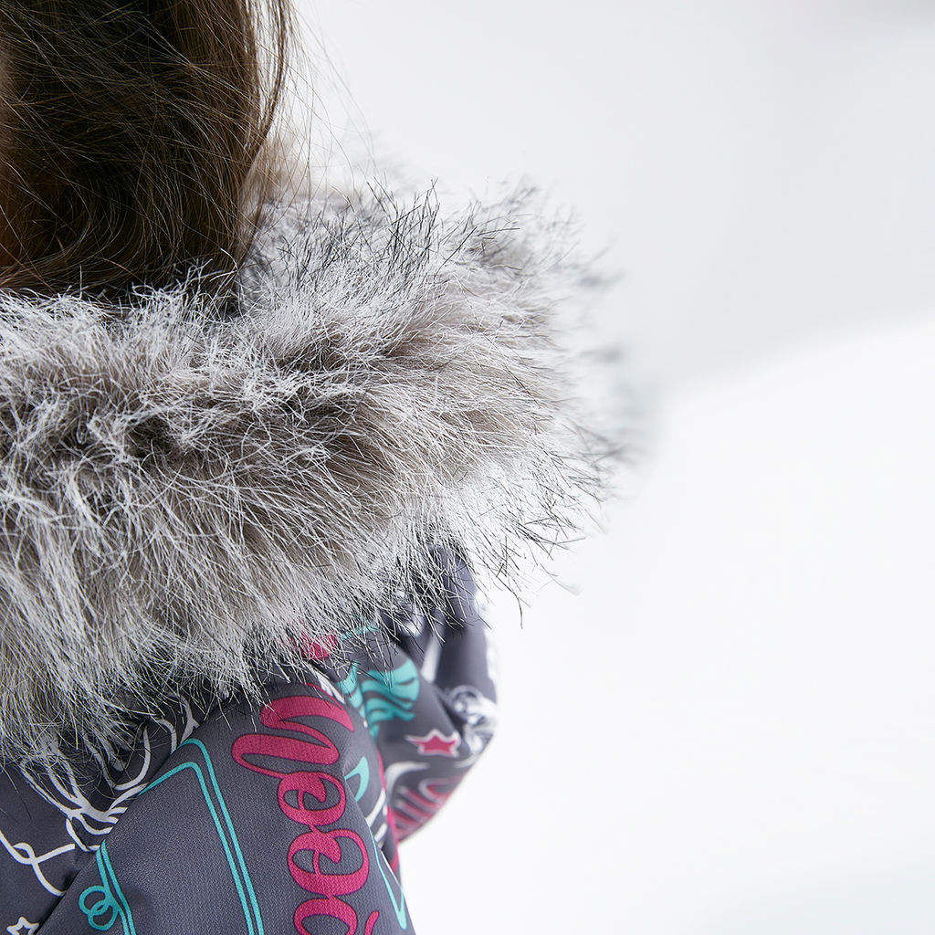 RODOS Комбинезон детский зима МРК-01д Серый/Фуксия/Ментол