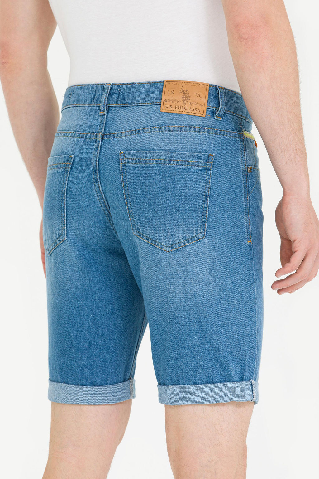 U. S. Polo Assn Мужские голубые джинсовые шорты - U.s. polo assn фото 6