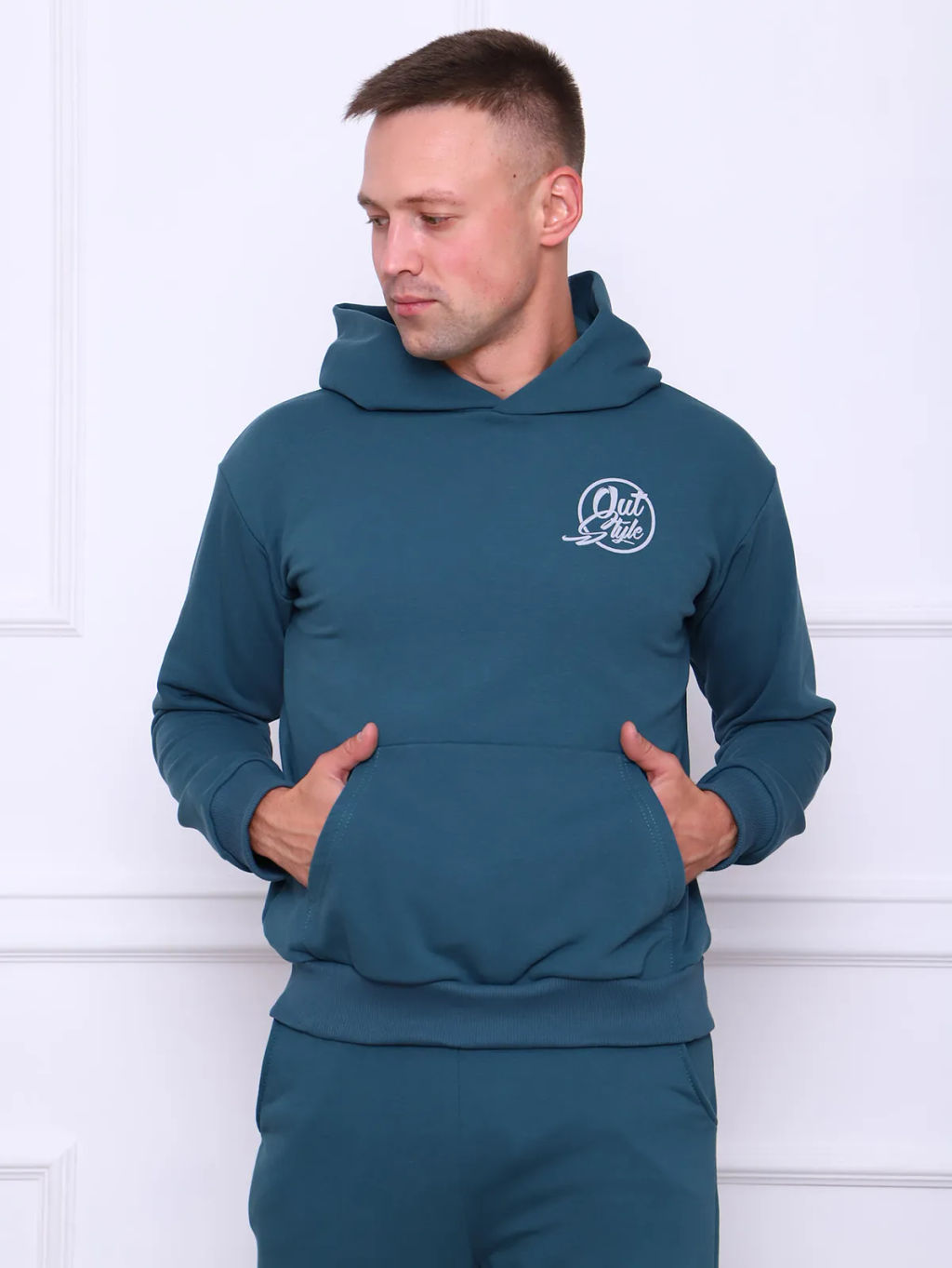 Ричард(петроль) костюм , 80% хлопок, 20% п/э