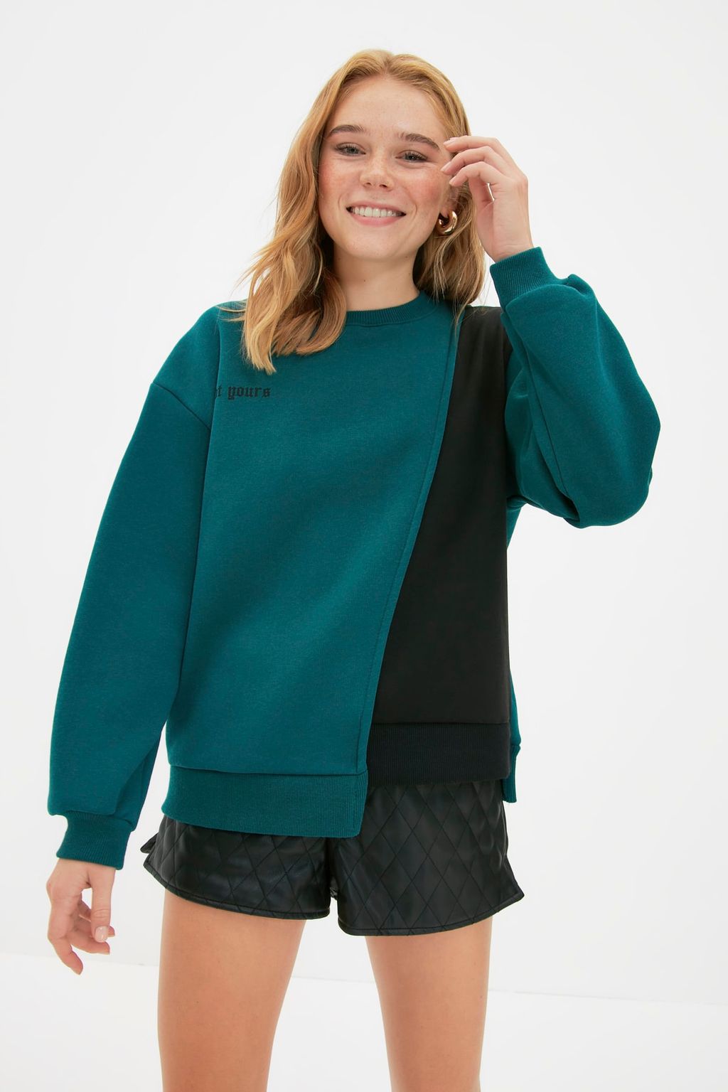 Petrol Bask?l? Basic Orme Sweatshirt