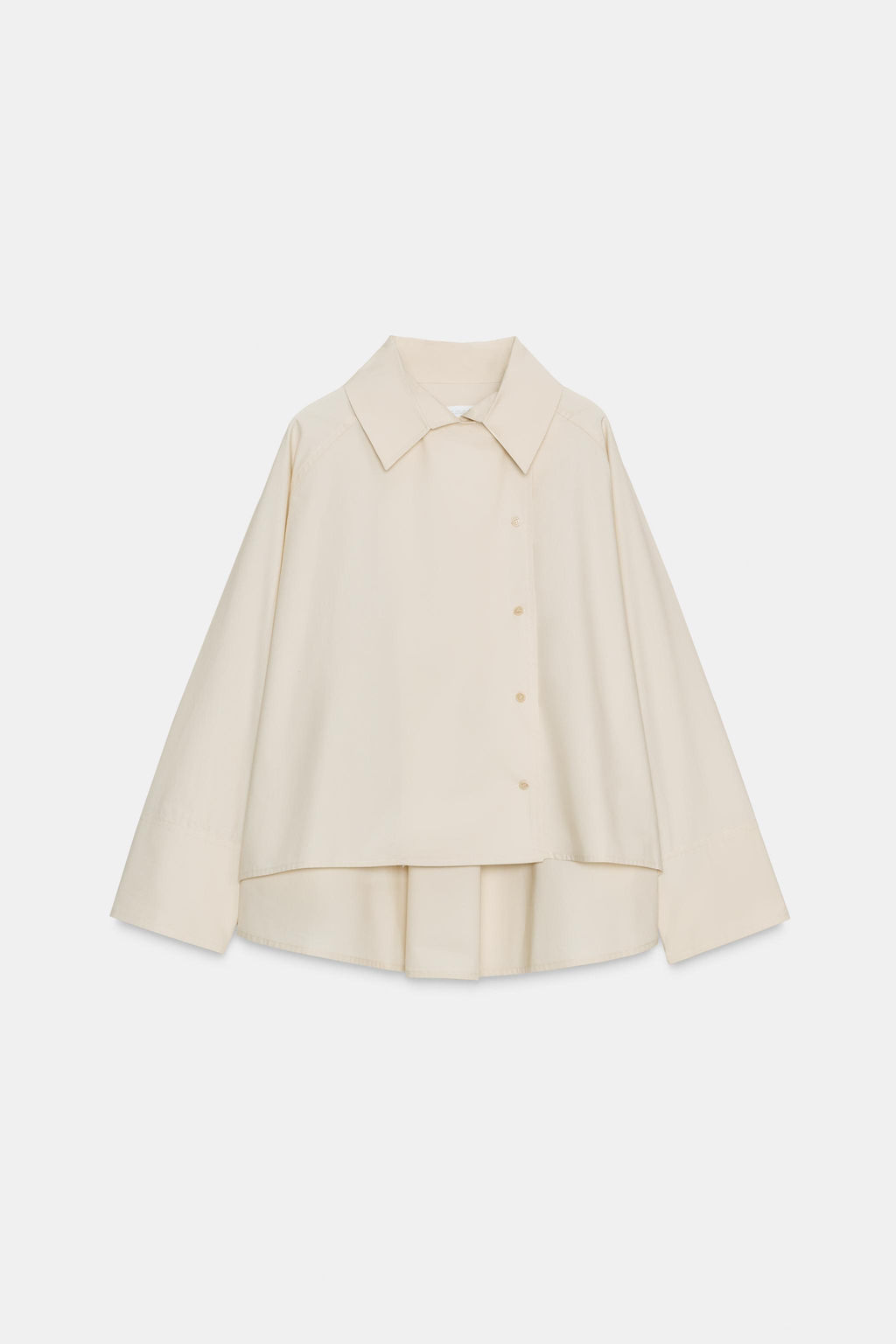 ZW COLLECTION OVERSIZE PLEATED SHIRT