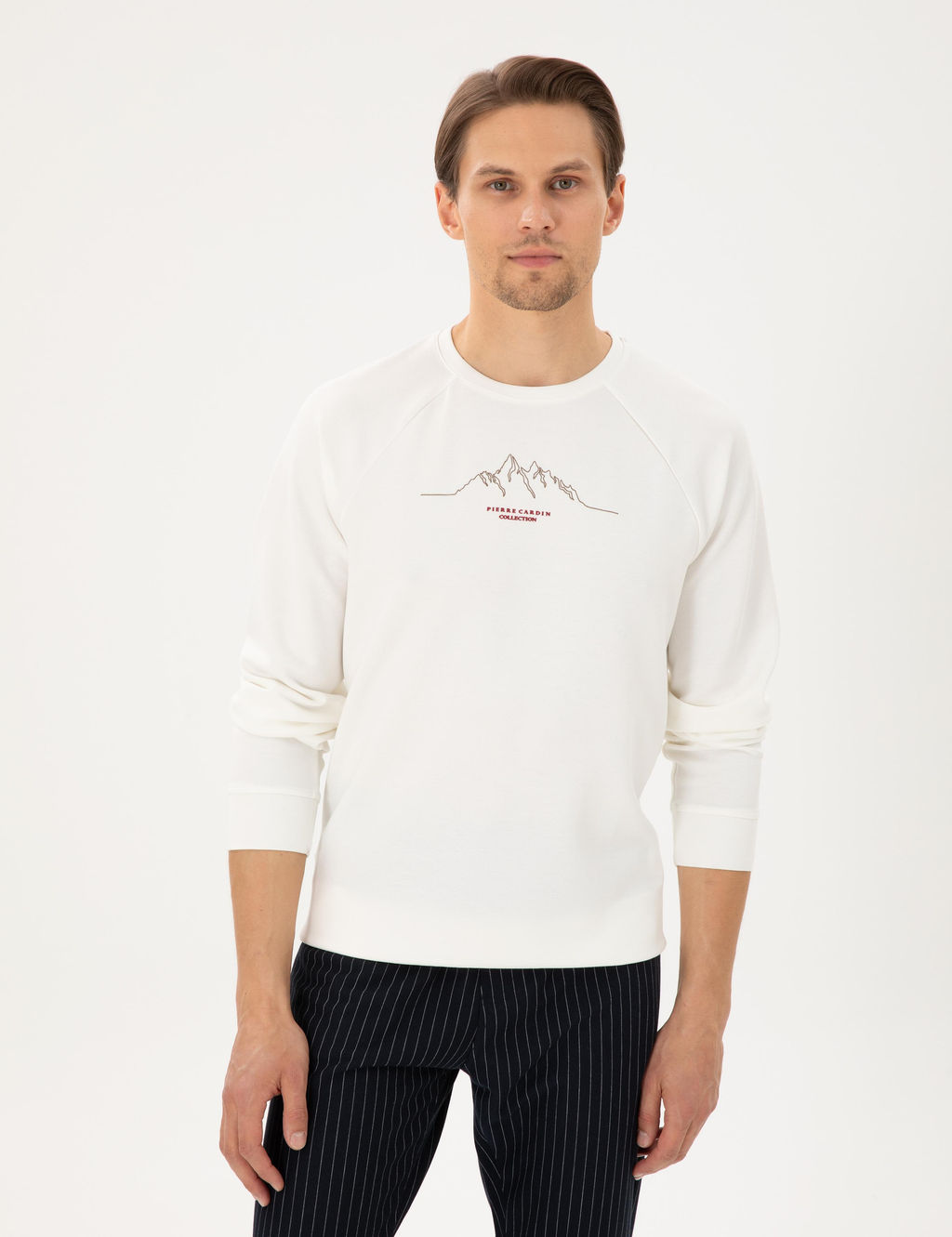 Ekru Regular Fit Sweatshirt - Pierre cardin фото 3