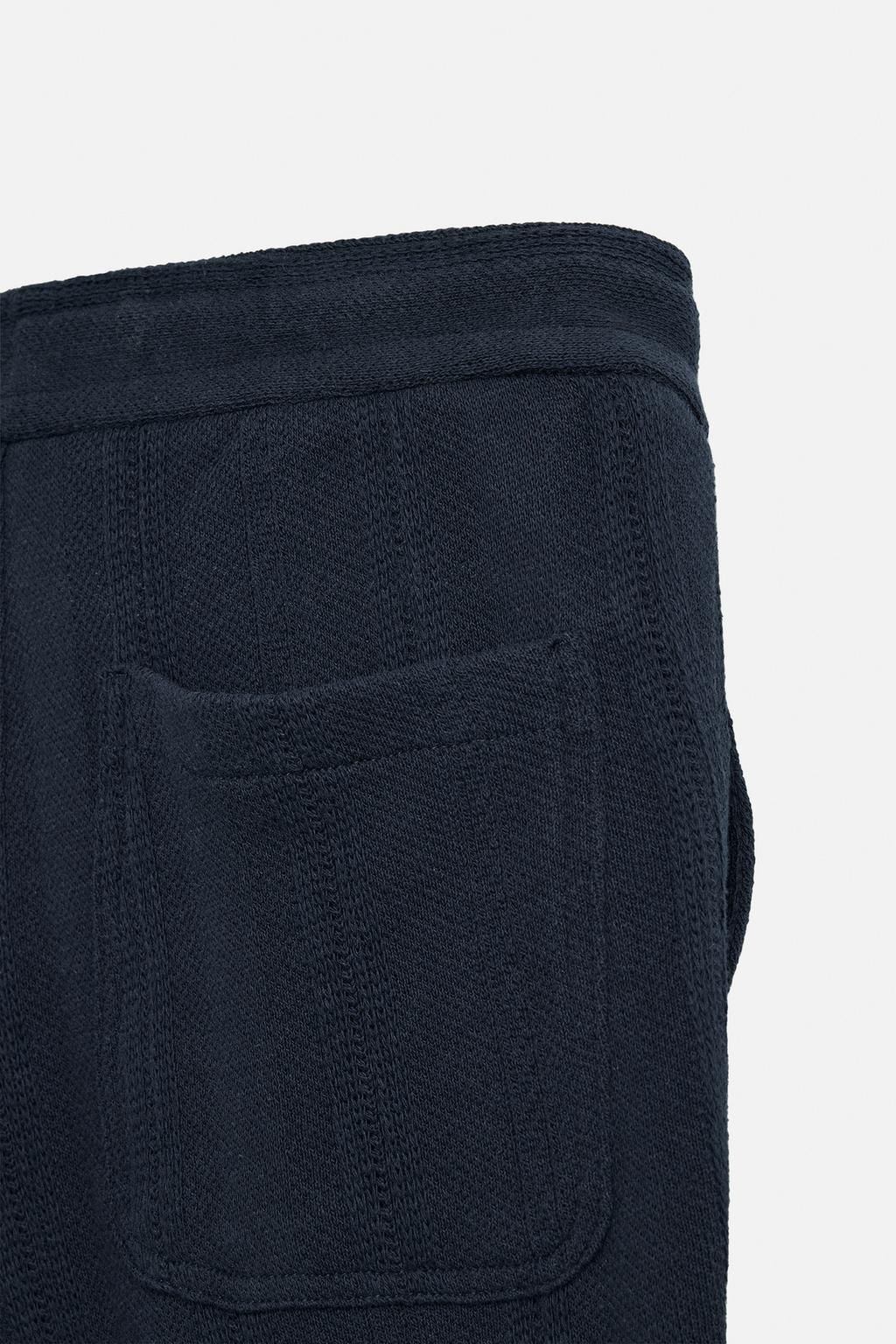 STRIPED TEXTURED TROUSERS - Zara фото 10