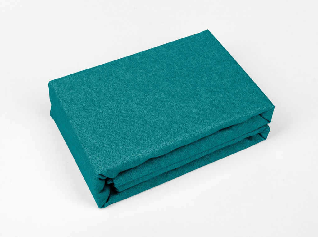 2977-БЧ простыня на резинке 220*200*25 цв. изумрудный рис. 4579-60