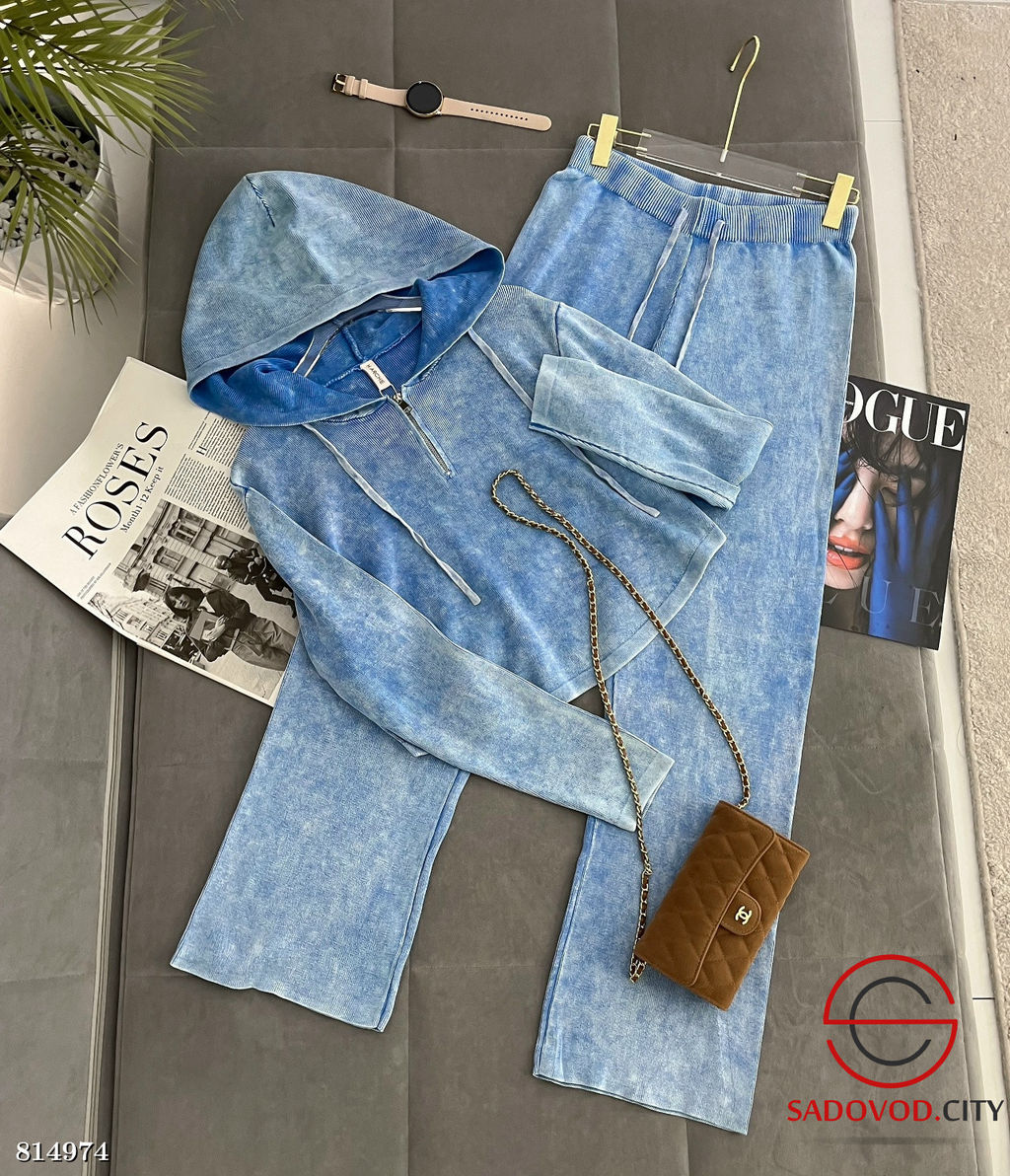 Костюм двойка кофта на замке и штаны