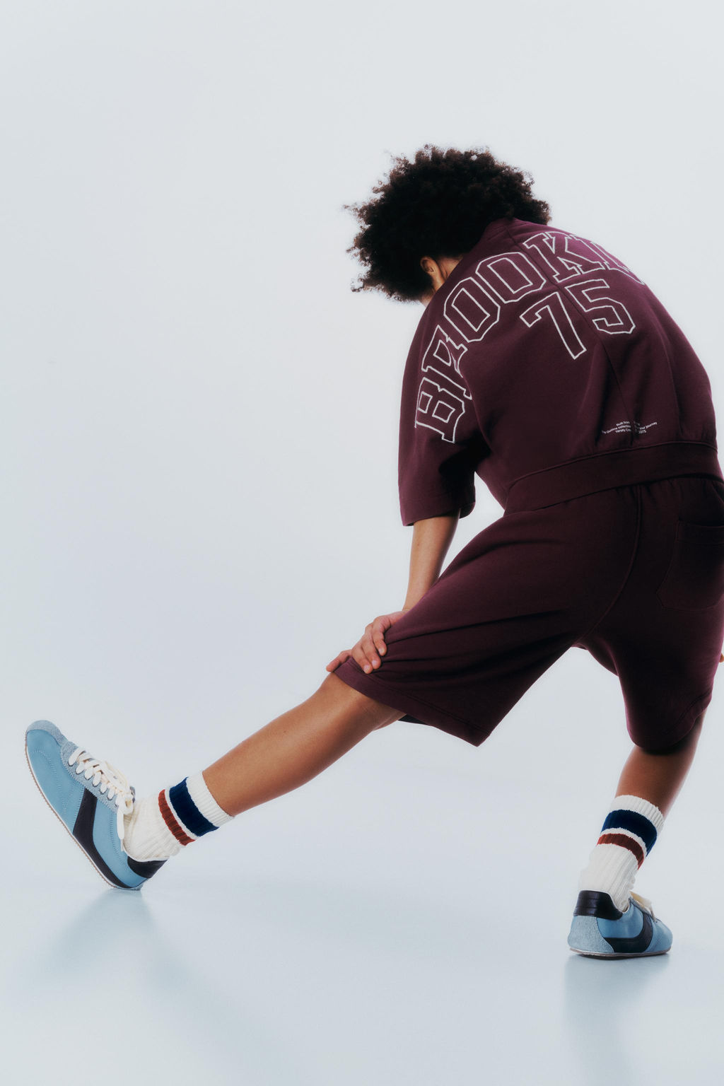 BERMUDA FELPA JOGGING / Burgundy - Zara фото 5