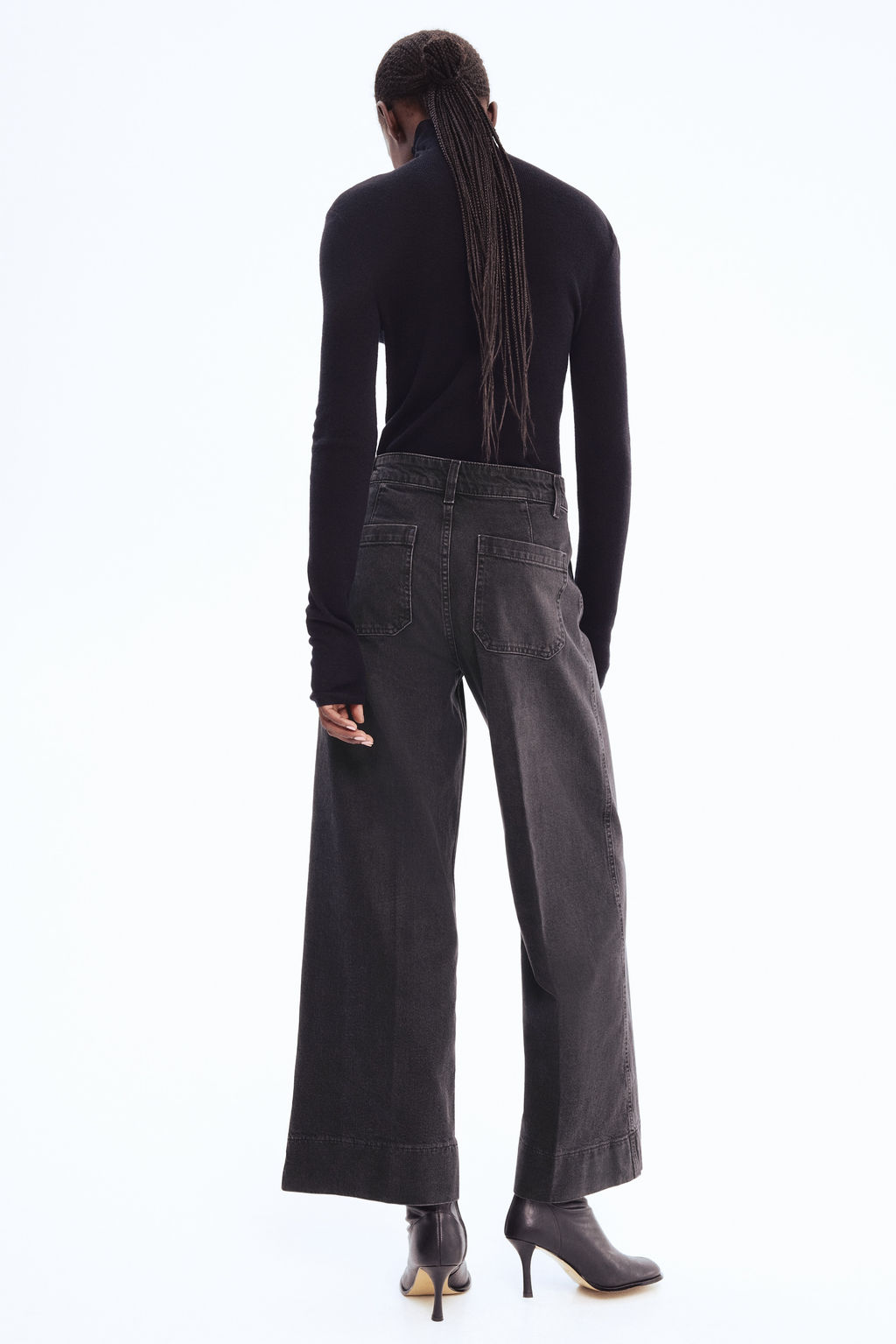 Wide High Ankle Jeans - H&m фото 10